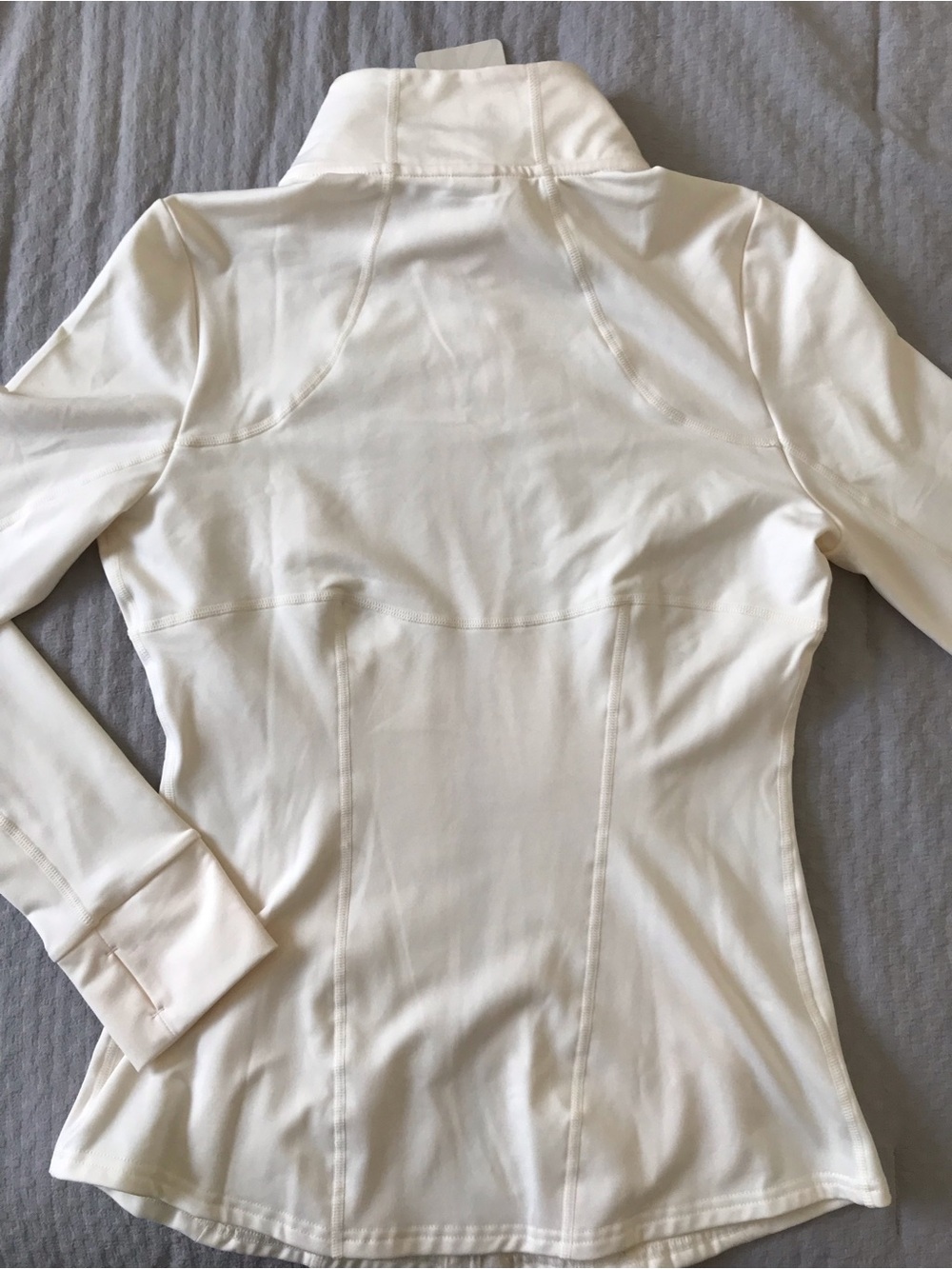 Fabletics Cream Full-Zip Performance Jacket - Picture 3 of 3